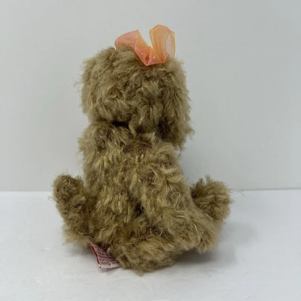 Ty Dog Plush Stuffed Animal Toy Attic Treasures CASSANDRA Pup w/ Bow 7